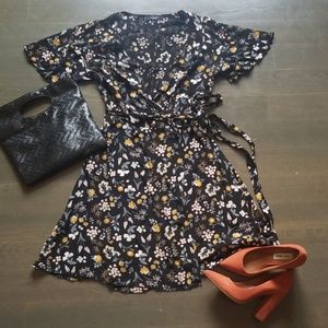 Floral Wrap Dress from New Look